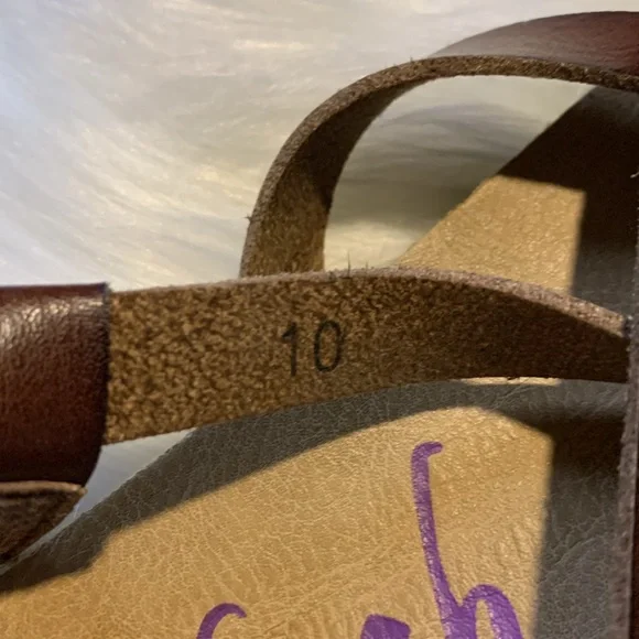 Blowfish Malibu Sandal size 10 leather braided detail - Picture 5 of 7